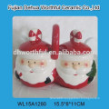 Popular item cute christmas Santa shape ceramic utensil holder